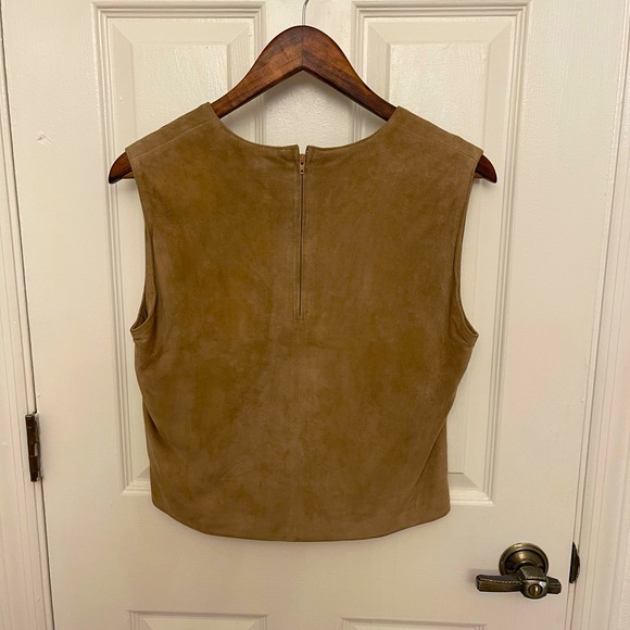 Vintage 1990’s Laundry Industry 100% Goat Suede Top in a Size Medium - Picture 2 of 10